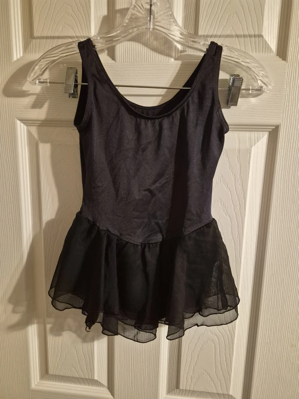 Capezio Black Girls Dance Tank Leotard with Chiffon Skirt